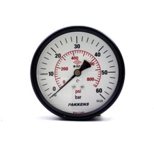 Normadia 0-60 Bar 100 mm Arkadan Bağlantılı Kuru Manometre G 1/4 Inç