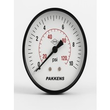 Normadia 63MM 0/10 Bar-Psi Arka Bağlantılı Manometre cl 2.5 G1/4" B