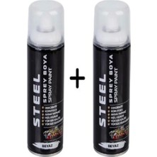 Steel Sprey Boya 400ML Beyaz ST-0529 0529 4688 9876-2 Adet Erpilsan Elektronik