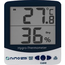 Normadia Dijital Iç ve Dış Sıcaklık ile Nem Ölçer, Kolay ve Hassas Kullanım