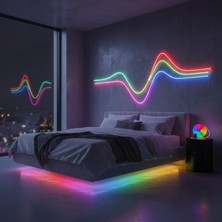 By Nevser 3 Metre Neon LED Işık – Esnek Dekoratif Ortam ve Oda Aydınlatması