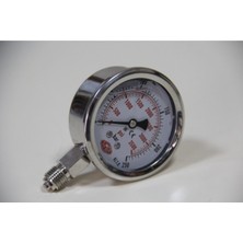 Normadia Çap 63 0-250 Bar 1,6 Skl Gliserinli Alttan Manometre, Yüksek Hassasiyet