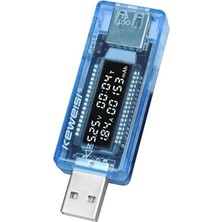 Normadia USB Voltmetre Ampermetre Test Cihazı, Şarj Kapasitesi Ölçüm Aracı