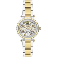 Slazenger Kadın 32 mm Çelik Kasa Altın & Gümüş Kol Saati SL.09.2286.4.05 Takvimli