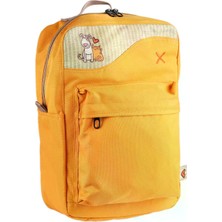 Pisikopat Kedi & Köpek Desenli Sanatsal Panelli Canvas Sırt Çantası