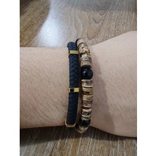 Cadde Dükkanı Premium Erkek Bileklik 2li Geçmeli Klips Model4