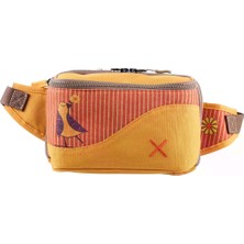 Pisikopat Kuş Desenli  Sanatsal Kanvas Unisex Göğüs & Bel Çantası