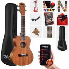 Midex SP-21M Set Maun Soprano Ukulele (Softcase Capo Metod Nota Sticker Askı Pena)