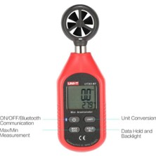 Normadia Mini Anemometre Rüzgar Hızı Ölçer, Taşınabilir ve Hassas Kullanım