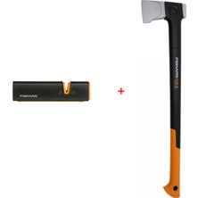 Fiskars Fıskars X28 Yarma Baltası 71 cm (1069107) +  Balta ve Bıçak Bileyici