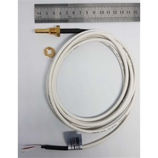 Normadia PT100-6S-SLK Sıcaklık Sensörü 3m Silikon Kablolu, 6mm Uç Çapı