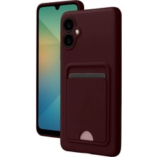 Storozal Newface Samsung Galaxy A07 Kelvin Kartvizitli Silikon - Bordo