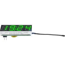 Normadia Dijital LED Saat ve Gerilim Göstergesi, 5V-24V, Yeşil LED ile Kullanım