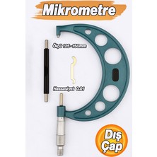 Normadia Yüksek Hassasiyetli Dış Çap Mikrometresi 125-150 mm Metal Gövde