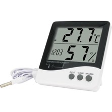 Normadia Iç ve Dış Ortam Çok Fonksiyonlu Termometre Nem ve Saat Ölçer