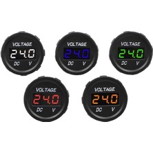 Normadia Mini Dijital Voltmetre, 75V'YE Kadar, LED Göstergeli, Turuncu Renk