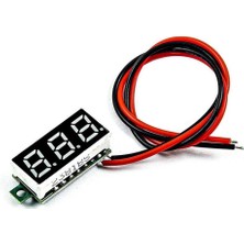 Normadia Mini 0.28 Inç Iki Kablolu 3.5-30V Dc Voltmetre, Yüksek Hassasiyet