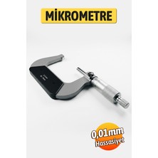 Normadia 50-75MM Hassas Dış Çap Mikrometresi, Taşıma Çantasıyla Güvenli Ölçüm
