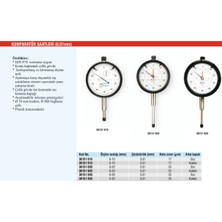 Normadia Yüksek Hassasiyetli Komparatör Saati, 0-10MM, 0,01MM Ölçüm Aralığı