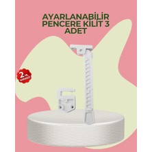 Zero Land Storozal Cam Pencere Açılma Kontrol Kilidi Kolay Montaj 3’lü