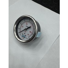 Normadia Ø 100 mm Gliserinli Tip Manometre 1/2'' Arkadan Bağlantı Pirinç Inox (0-16BAR)