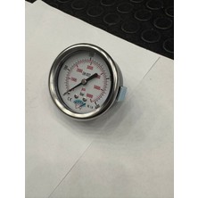 Normadia Ø 63 mm Gliserinli Tip Manometre 1/4'' Bağlantı, 0-400 Bar, Paslanmaz Çelik