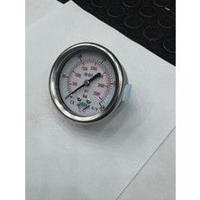 Normadia Ø 40 mm Gliserinli Manometre 1/8'' Arkadan Bağlantılı Panotip 304 Inox