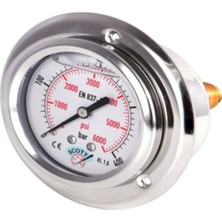 Normadia Ø 63 mm Gliserinli Tip Manometre 1/4'' Arkadan Bağlantı, 0-2.5 Bar