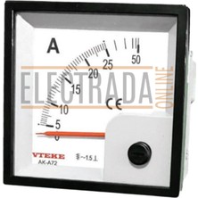 Normadia Direk Ampermetre 72X72 10A, Güç ve Performans Izleme Cihazı