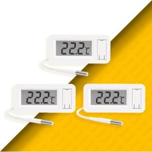 Normadia 3'lü Tpm-30 Soketli Panel Tip Termometre Seti, Dijital ve Güvenilir Ölçüm