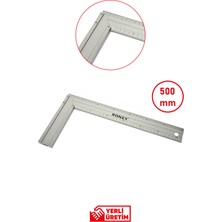 Normadia Alüminyum Gönye 500 Mm, Hassas Ölçüm ve Hizalama Aracı