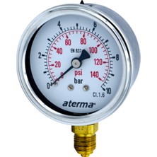 Normadia S400 Paslanmaz Kasalı Standart Seri Kuru Manometre, Hassas Basınç Ölçüm Cihazı