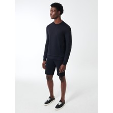 Roberto Ricci Designs Lacivert Erkek Slim Fit Şort Surflex Chino Short Pant