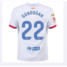F.c B.a.r.c.e.l.o.n 2023/24 Ilkay Gündoğan Beyaz Deplasman Forması