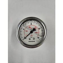 Normadia Çap 63, Arka 16 Bar Gliserinli Manometre, Hassas Ölçüm Cihazı