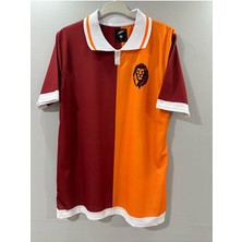 Sarı-Kırmızı Parçalı Aslan Temalı Tişört