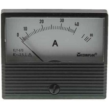 Normadia 40A Analog Ampermetre, Panel Tipi, Güç ve Akım Ölçüm Aracı