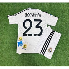 R.madridd 2004/05 Sezon D.a.v.i.d B.e.c.k.h.a.m Nostalji Çocuk Forması Armalı Set (White)