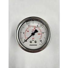 Normadia Çap 63 Arka 10 Bar Gliserinli Manometre Pakkens