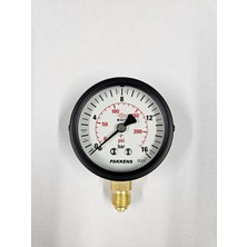 Normadia Çap 63, 16 Bar, Alttan Montaj, Kuru Manometre, Yüksek Hassasiyet