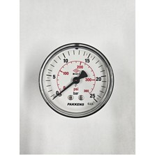 Normadia Çap 63, Arka 25 Bar Kuru Manometre, Hassas Ölçüm Cihazı