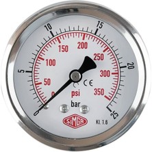 Normadia 0-40 Bar Çap Ø63 mm Pano Tip Kuru Manometre