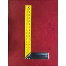 Normadia El Yapımı Ahşap Gönye 35CM, Profesyonel Çizim ve Tasarım Aracı