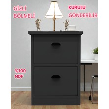 Enfa Store Gloin Gizli Bölmeli Komodin,mdf,kurulu Gönderilir,montaj Gerekmez,komidin,mdf Komodin,komodin