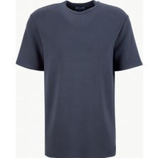 Discovery Expedition D6SM-TST3804 Antrasit Bisiklet Yaka Rahat Düz Erkek T-Shirt