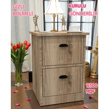 Enfa Store Gloin Gizli Bölmeli Komodin,mdf,kurulu Gönderilir,montaj Gerekmez,komidin,mdf Komodin,komodin