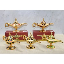 Esranın Dünyası Mineli Metal Alaaddin Lambası Model 5 RSKRG34-ESRDNS