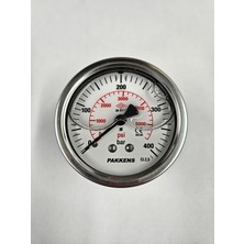 Normadia Çap 63 Pano Tip 400 Bar Gliserinli Manometre, Hassas Basınç Ölçüm Aracı