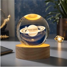 Vellariva Işıklı Cam Küre, Yılbaşı Hediyesi , Kristal Küre Gece Lambası