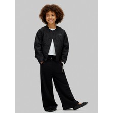 Calvin Klein Bol Paça Siyah Kız Çocuk Eşofman Altı IG0IG03097BEH